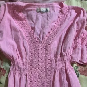 NWOT pink swim coverup